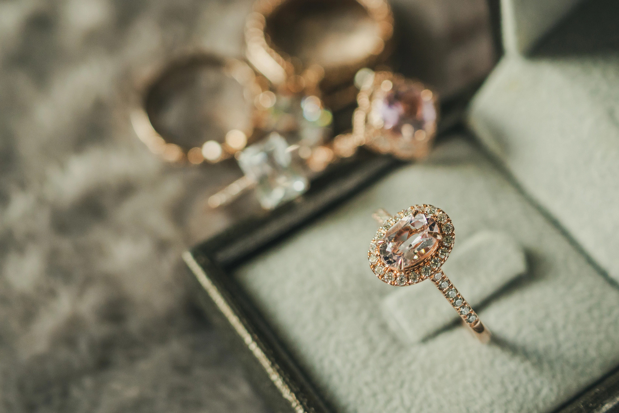 A new diamond ring still in the box