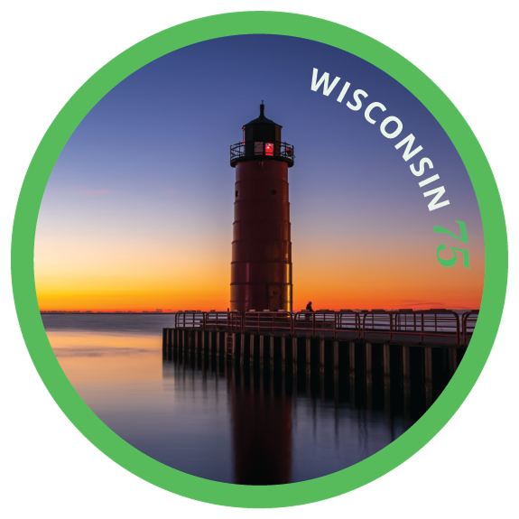 Wisconsin 75 Logo (Small)