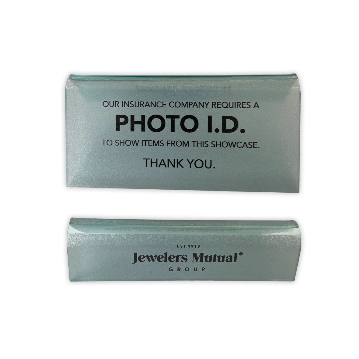 Require a photo I.D. notice
