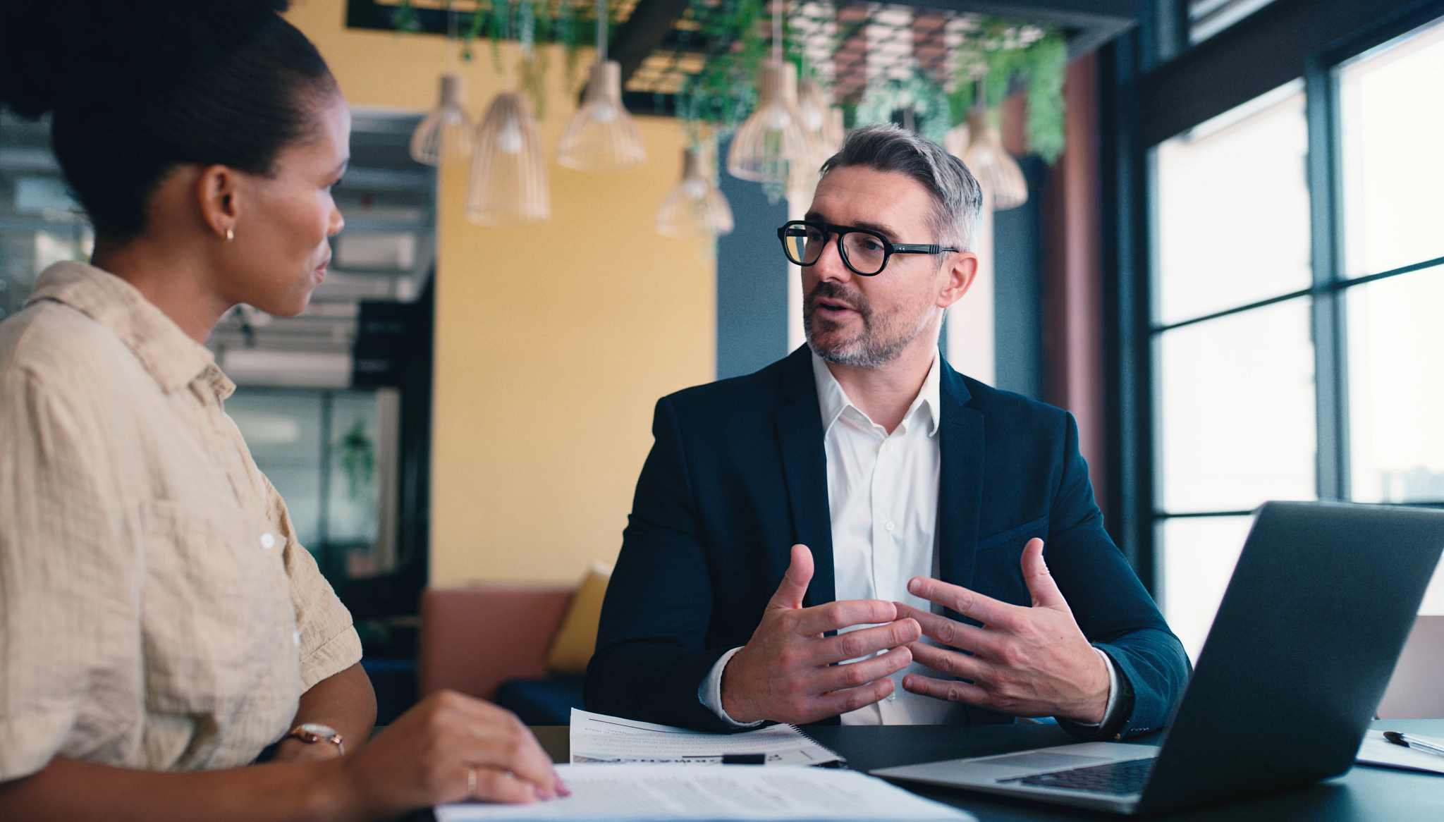 Workers in a Meeting