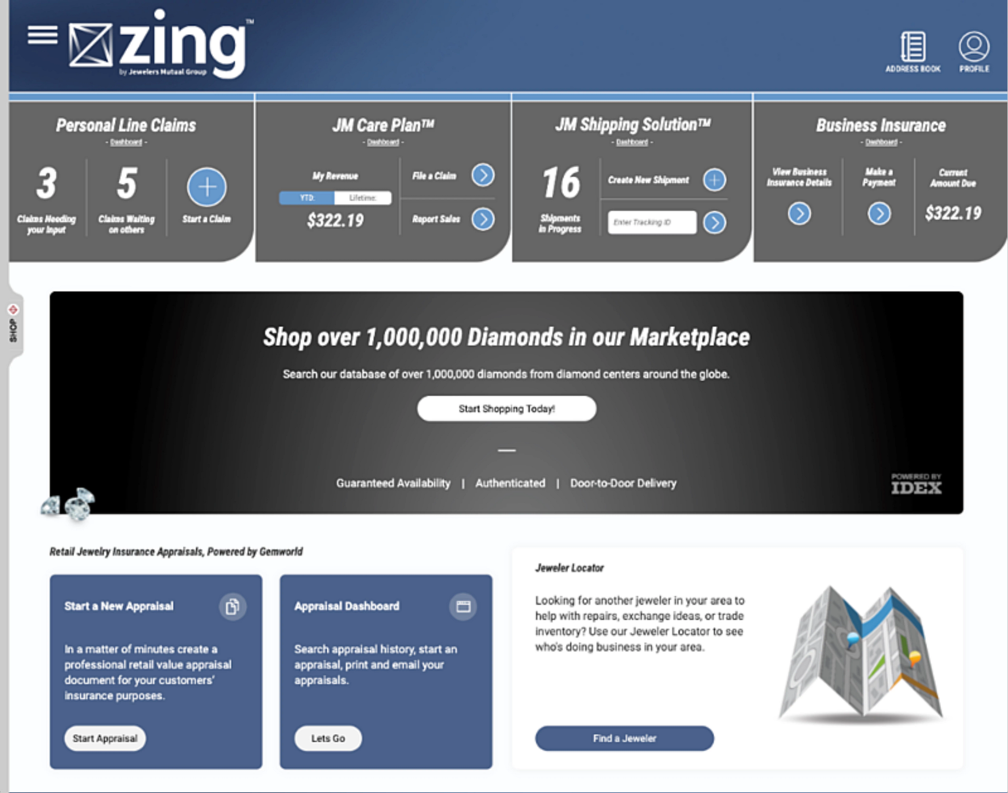 Zing Platform Screenshot