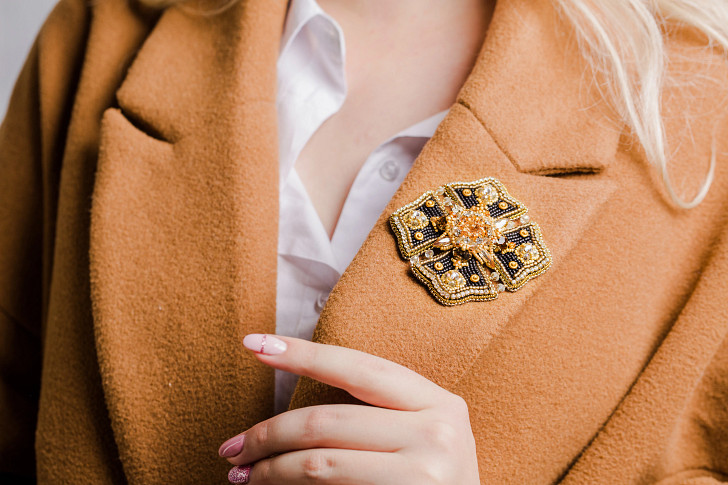 Brooch on a Jacket