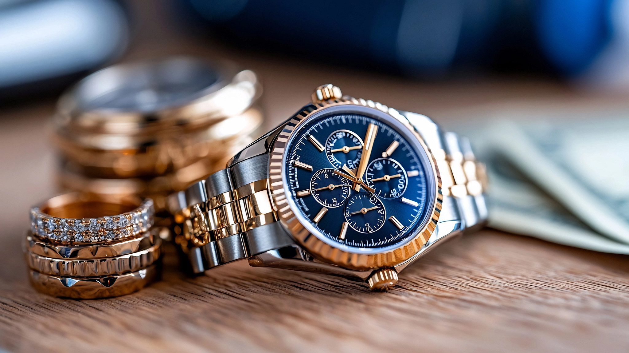 Rings and a Watch