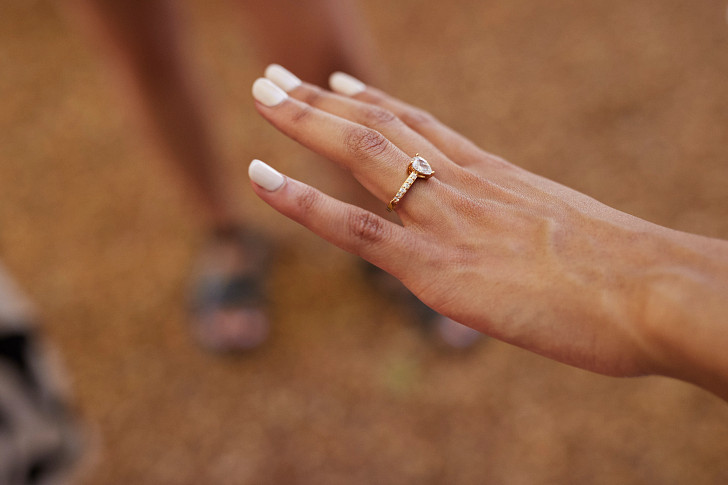 Ring on hand