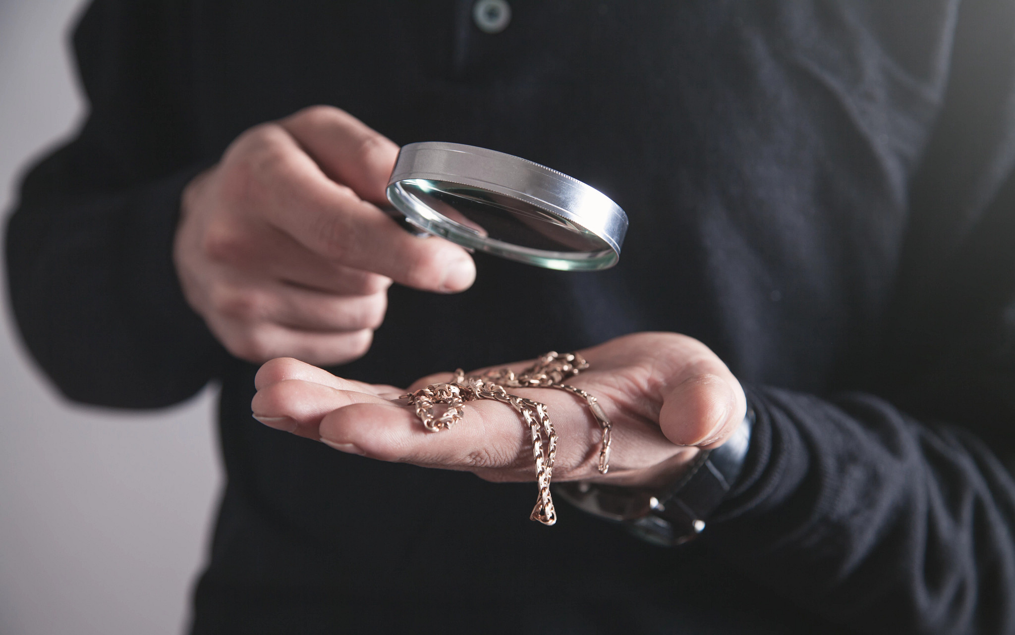 Inspecting Jewelry